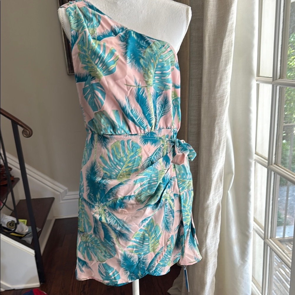 Cupshe Asymmetrical Tropical Dress